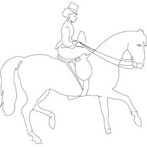 Fancy Horse coloring page