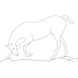 Horse 4 coloring page