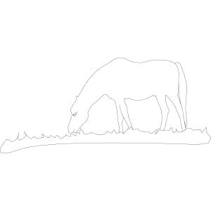 Horse Eating coloring page